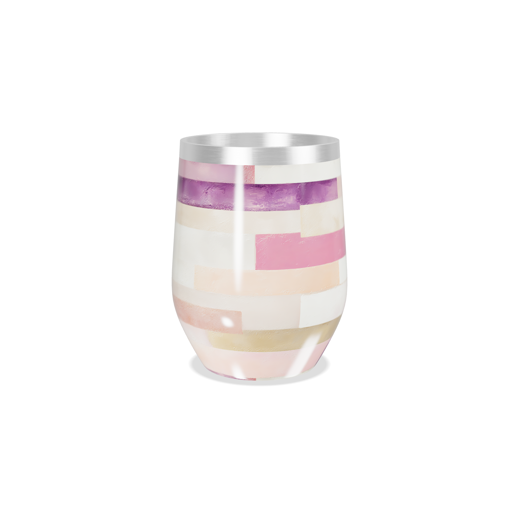 Copo Térmico Slim - Listras Coloridas Aço Inox