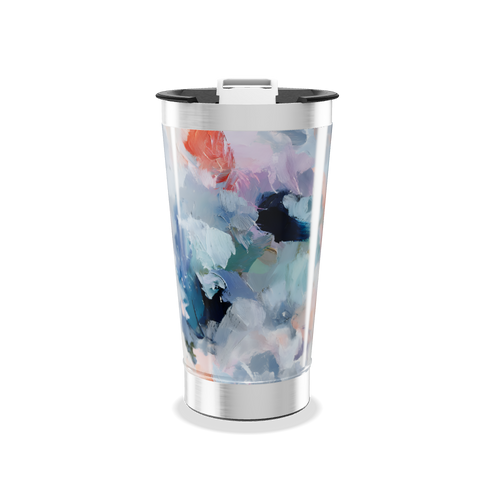 Copo Térmico - Estampa Abstrata Colorida