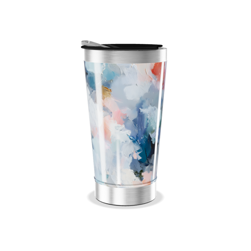 Copo Térmico - Estampa Abstrata Colorida