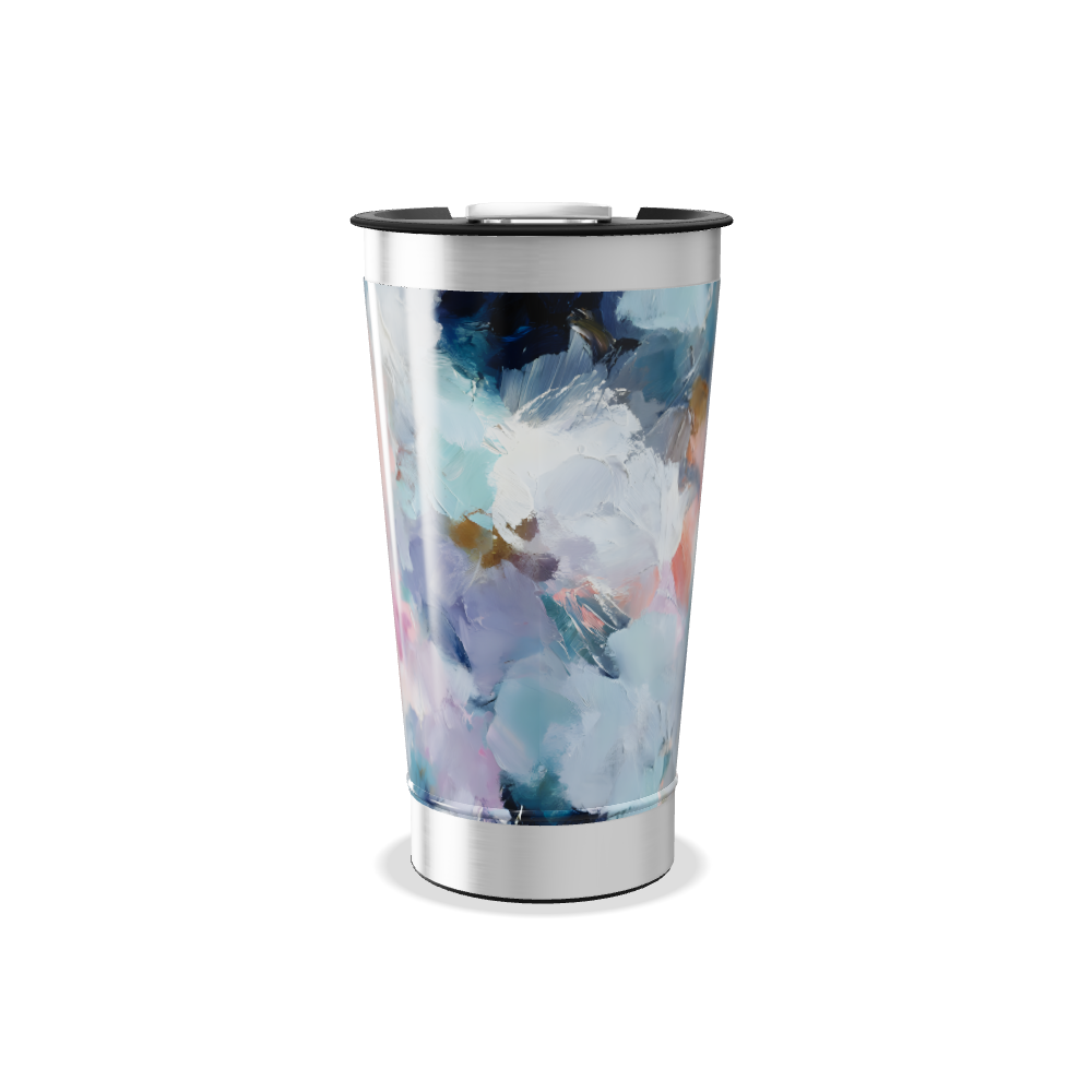 Copo Térmico - Estampa Abstrata Colorida
