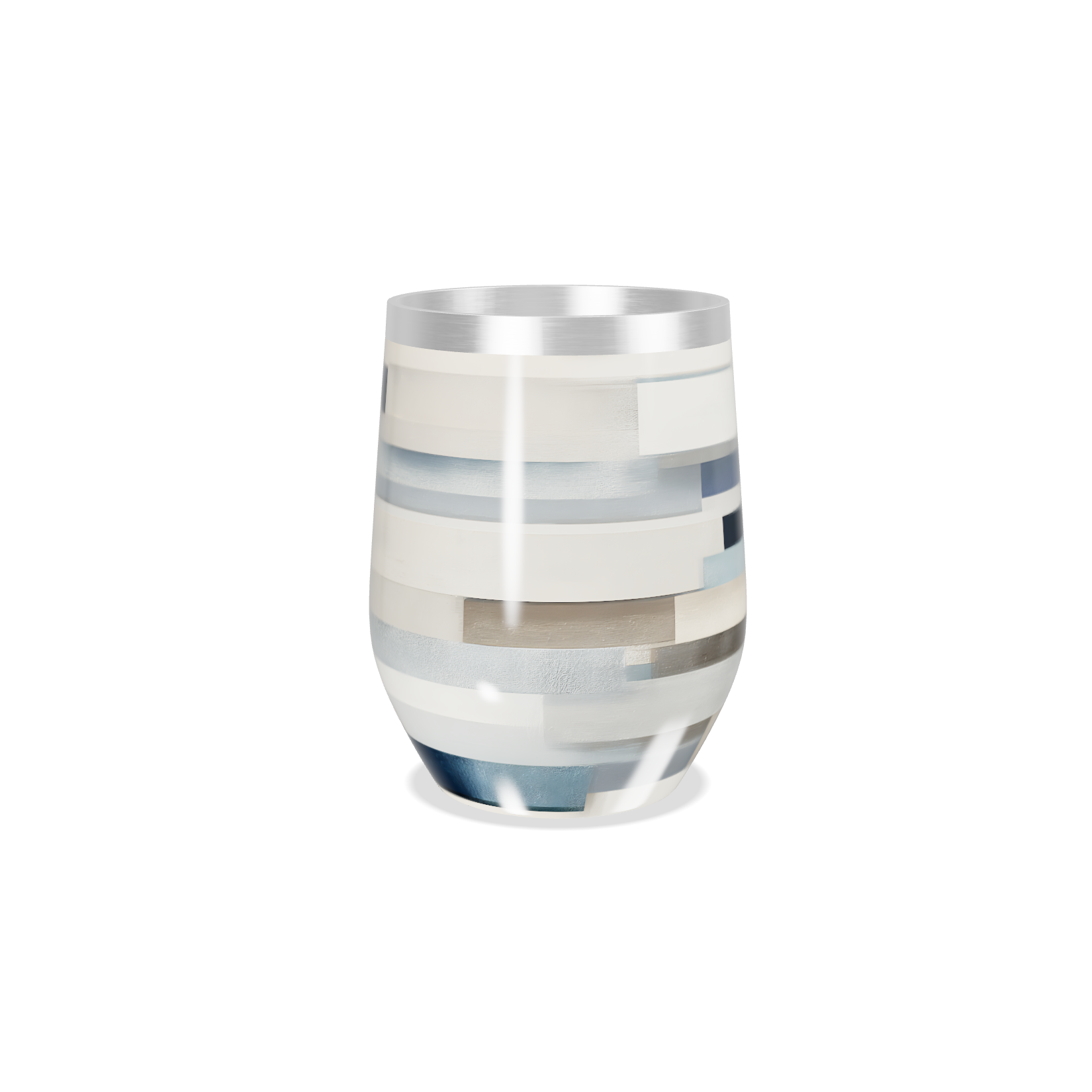 Copo Térmico Slim - Listras Coloridas Aço Inox