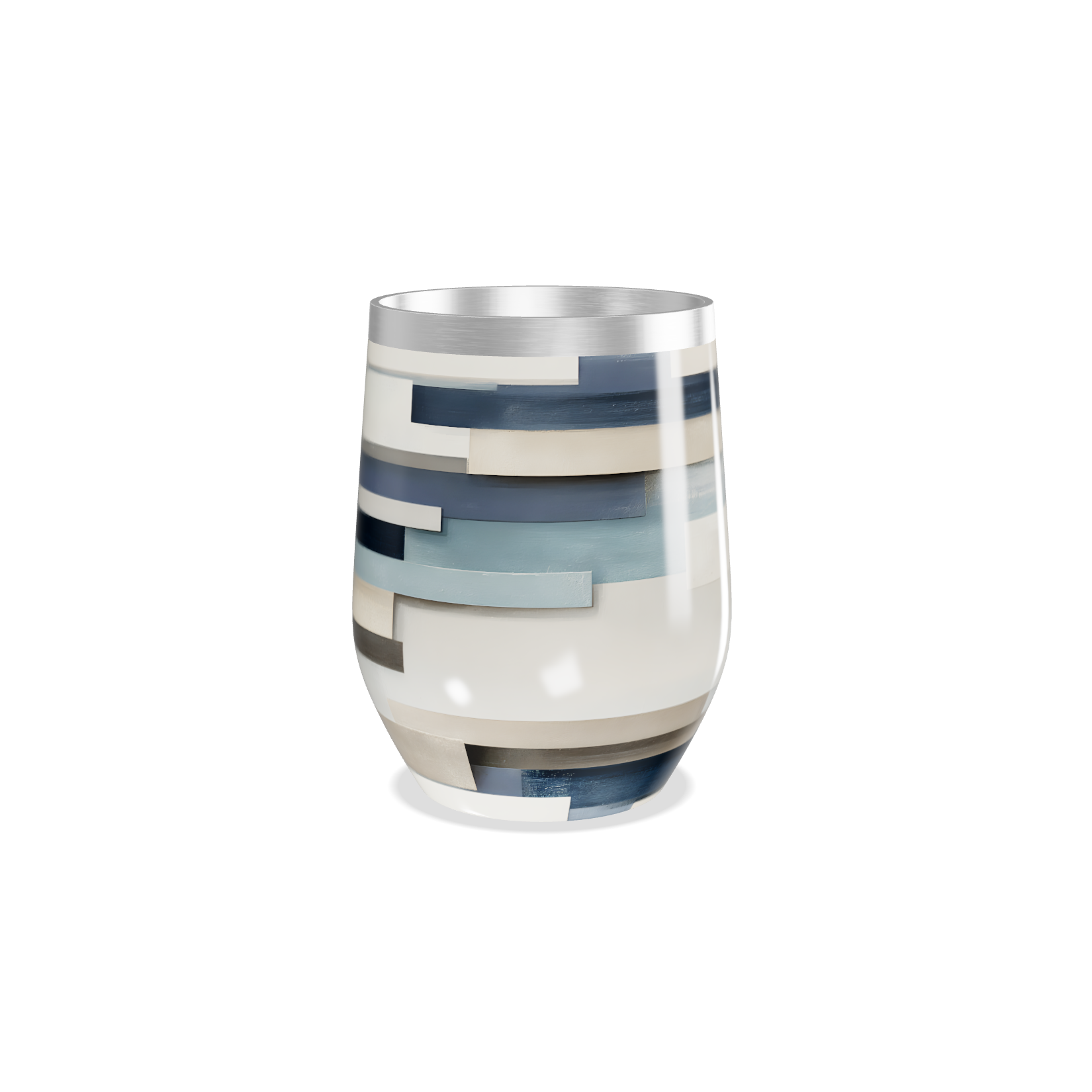 Copo Térmico Slim - Listras Coloridas Aço Inox