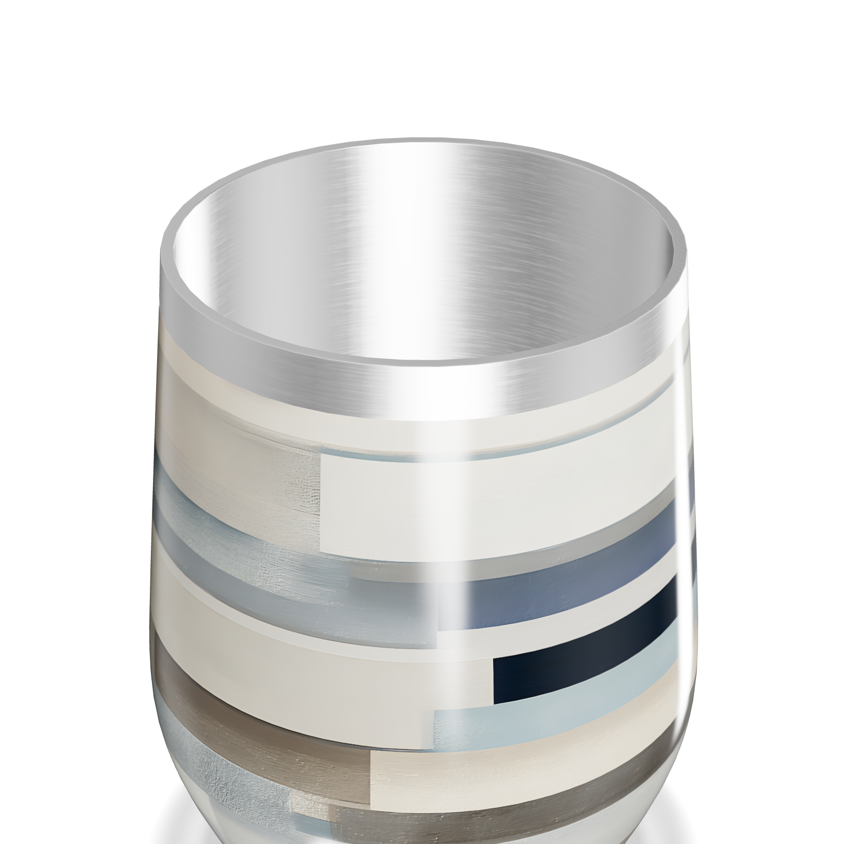 Copo Térmico Slim - Listras Coloridas Aço Inox