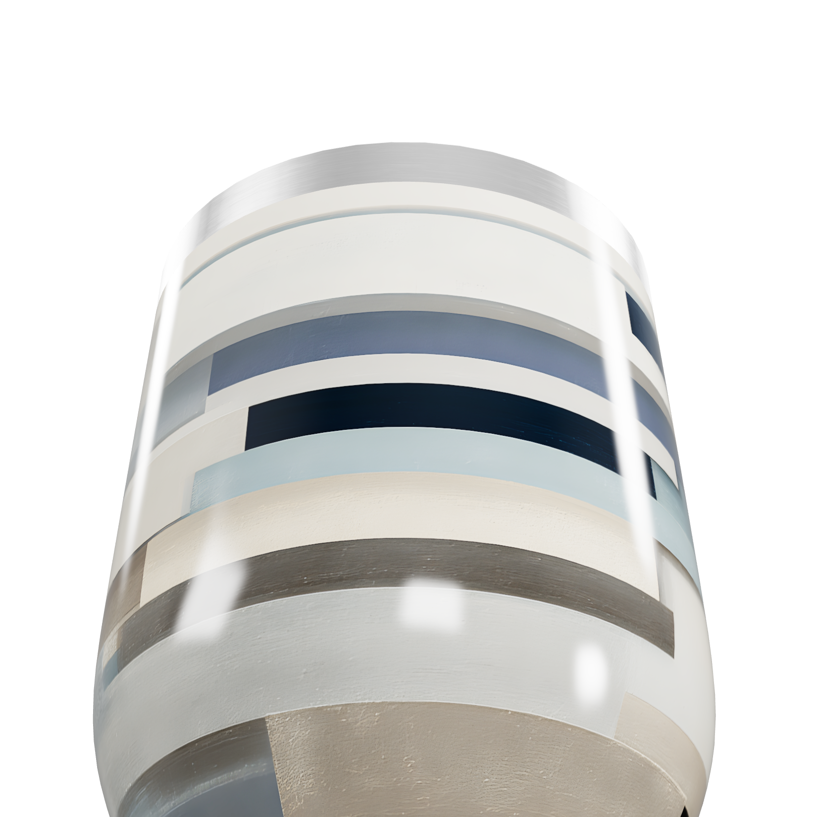 Copo Térmico Slim - Listras Coloridas Aço Inox