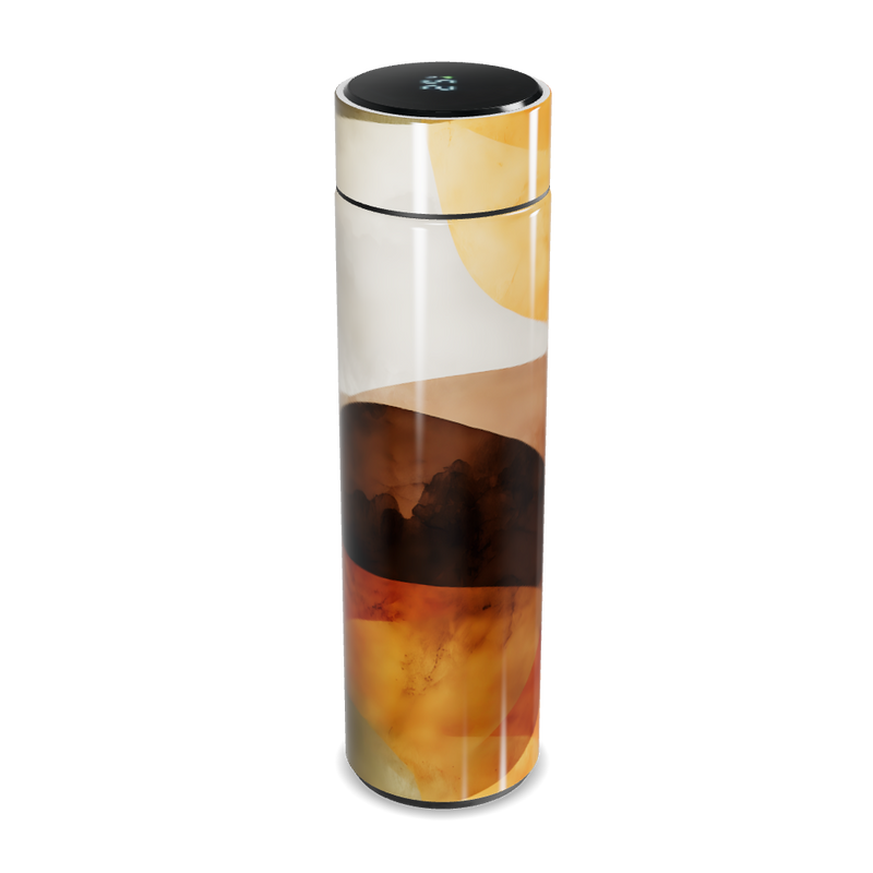 Garrafa Térmica Touch - Estampa Abstrata Colorida