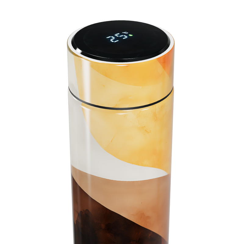 Garrafa Térmica Touch - Estampa Abstrata Colorida