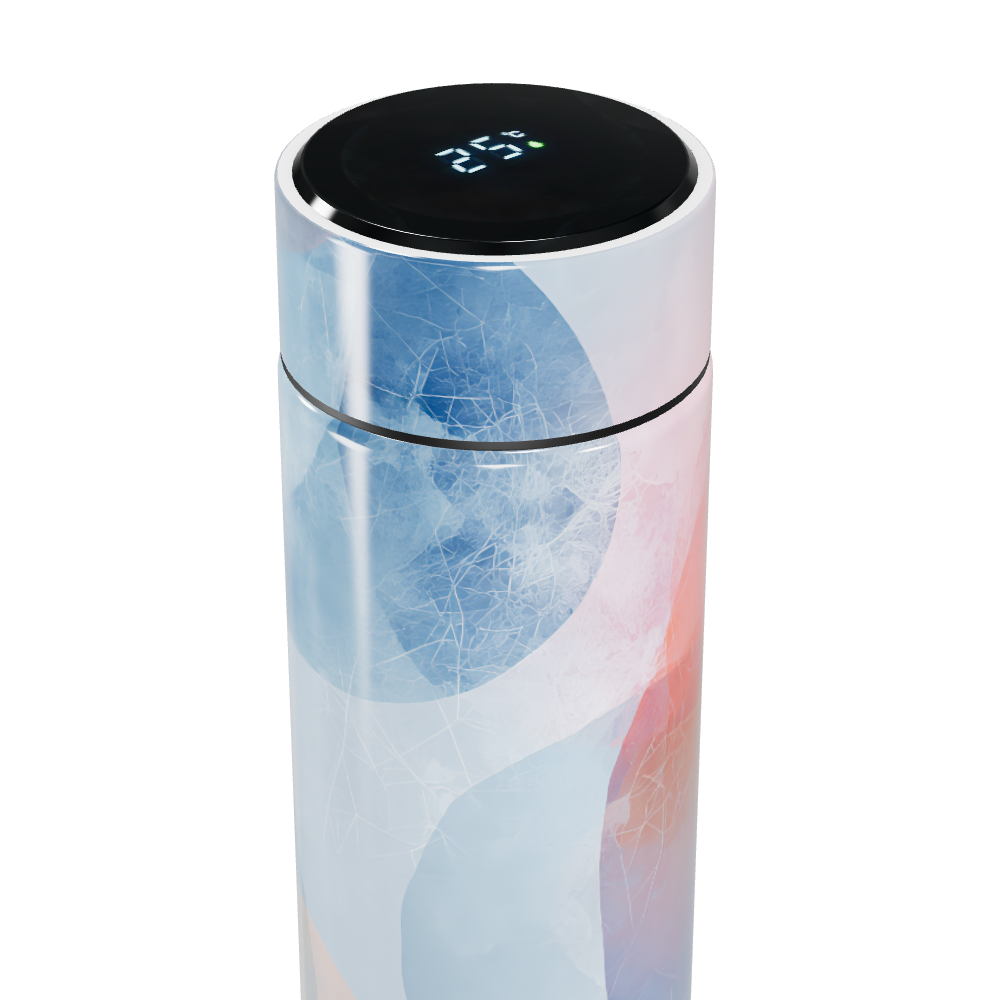 Garrafa Térmica Touch - Estampa Azul e Rosa