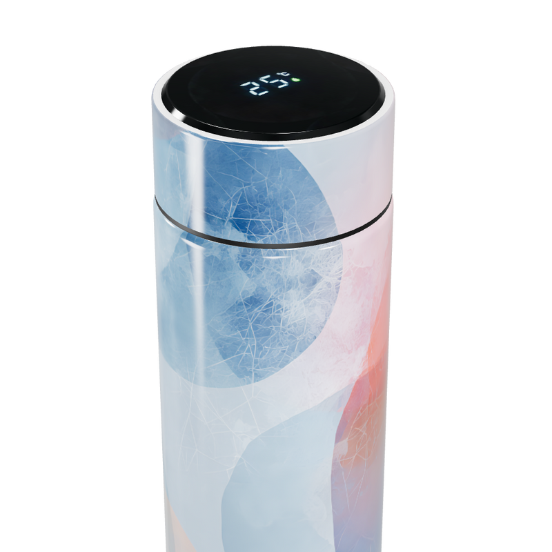 Garrafa Térmica Touch - Estampa Azul e Rosa