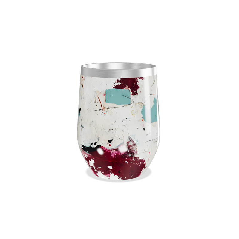 Copo Térmico Slim - Abstrato Colorido Aço Inox