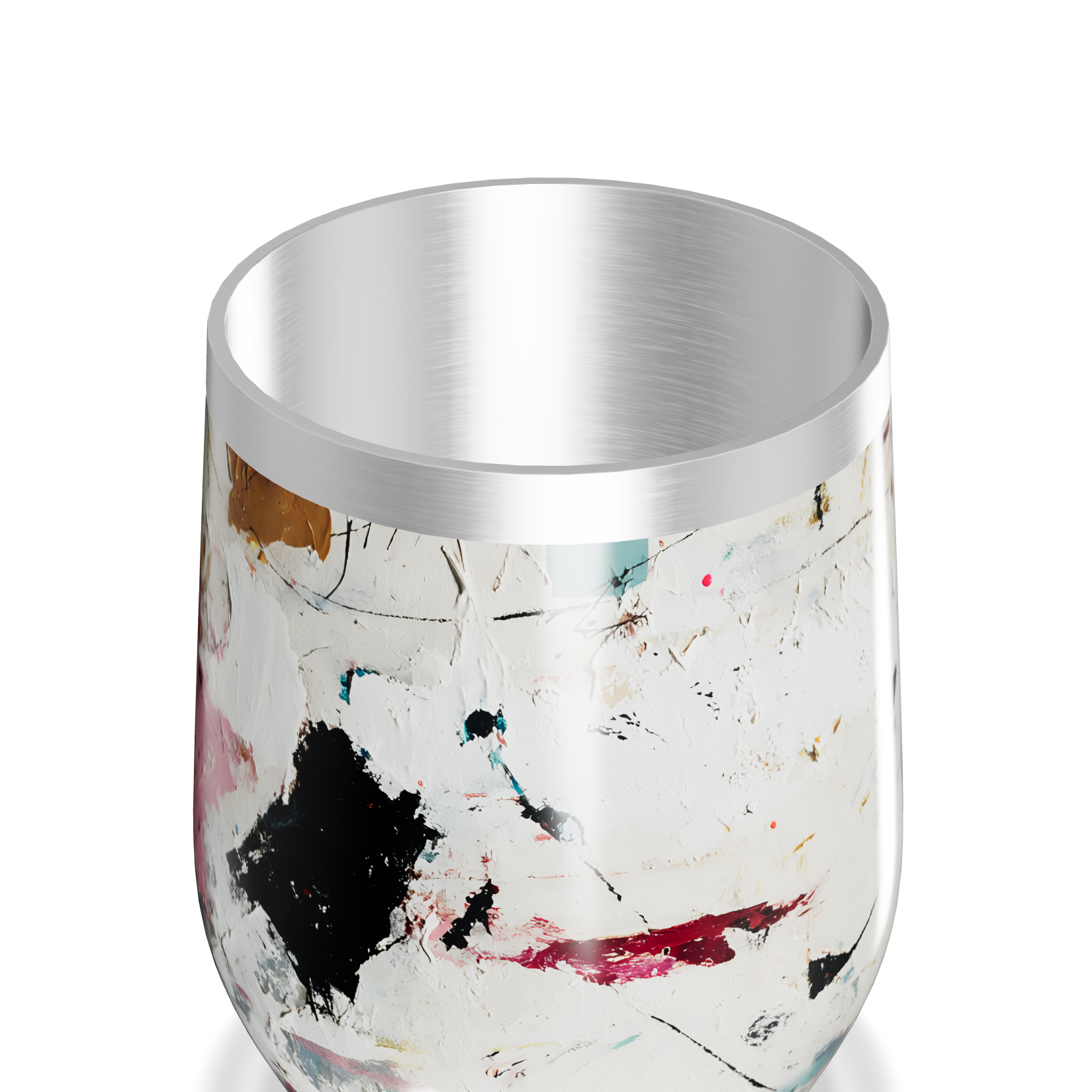 Copo Térmico Slim - Abstrato Colorido Aço Inox