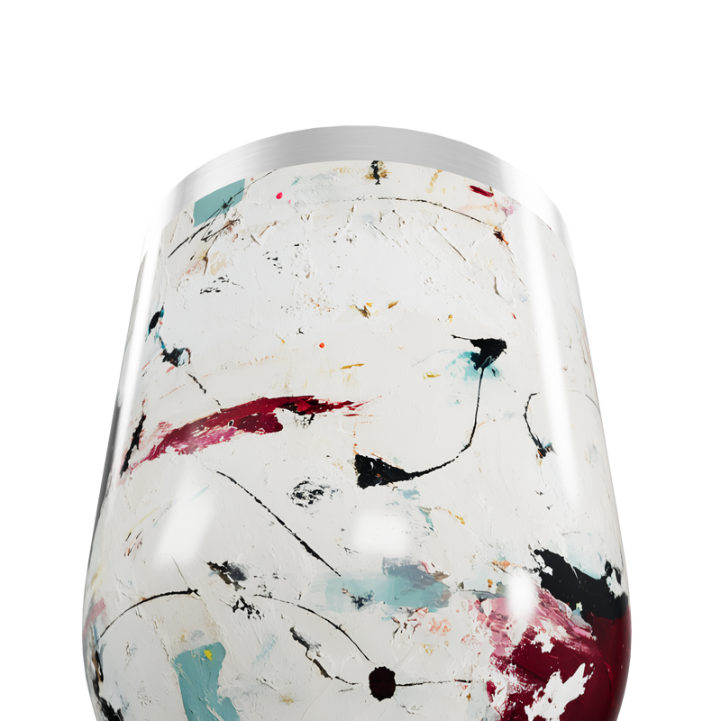 Copo Térmico Slim - Abstrato Colorido Aço Inox