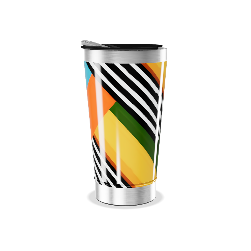 Copo Térmico - Estampa Colorida Geométrica