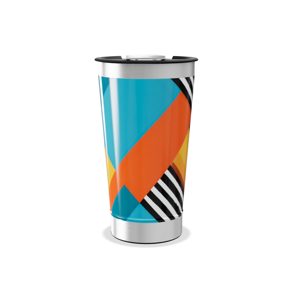 Copo Térmico - Estampa Colorida Geométrica