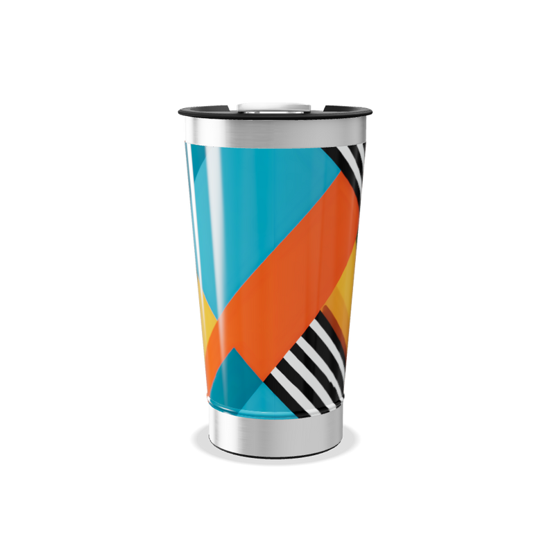 Copo Térmico - Estampa Colorida Geométrica