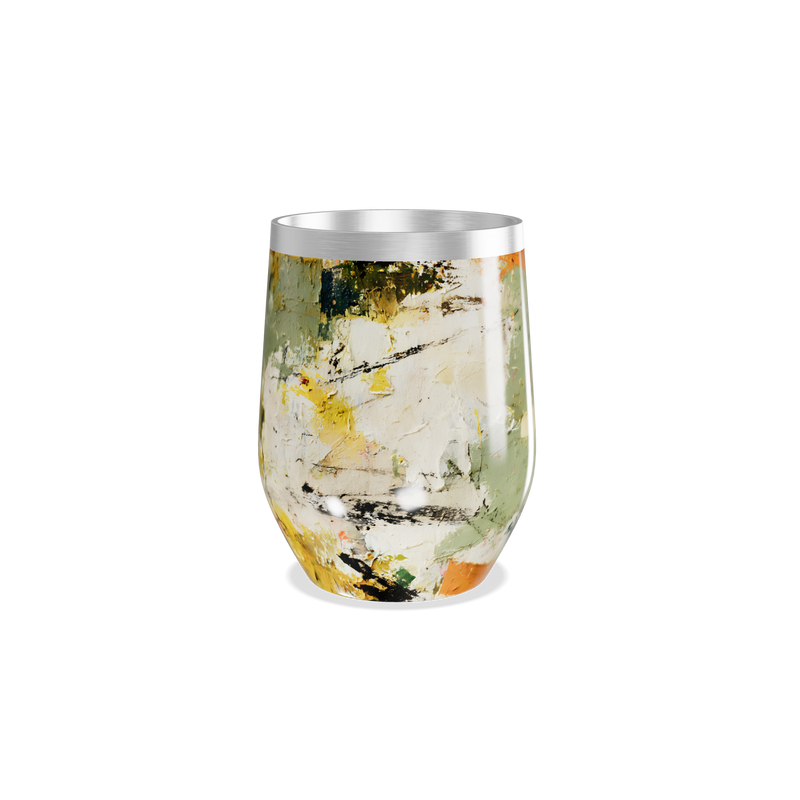 Copo Térmico Slim - Estampa Abstrata Colorida