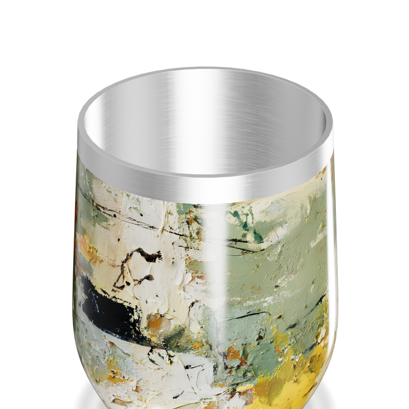 Copo Térmico Slim - Estampa Abstrata Colorida