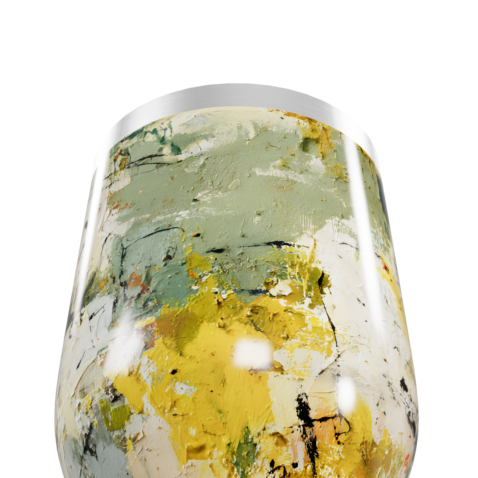 Copo Térmico Slim - Estampa Abstrata Colorida