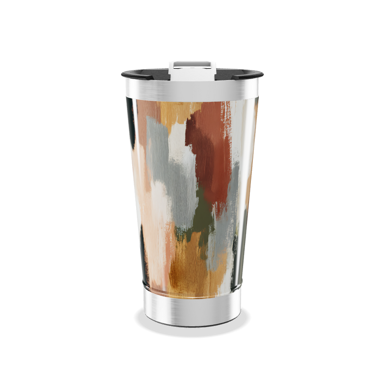 Copo Térmico - Estampa Abstrata Colorida