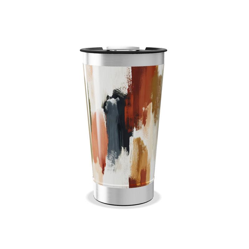 Copo Térmico - Estampa Abstrata Colorida