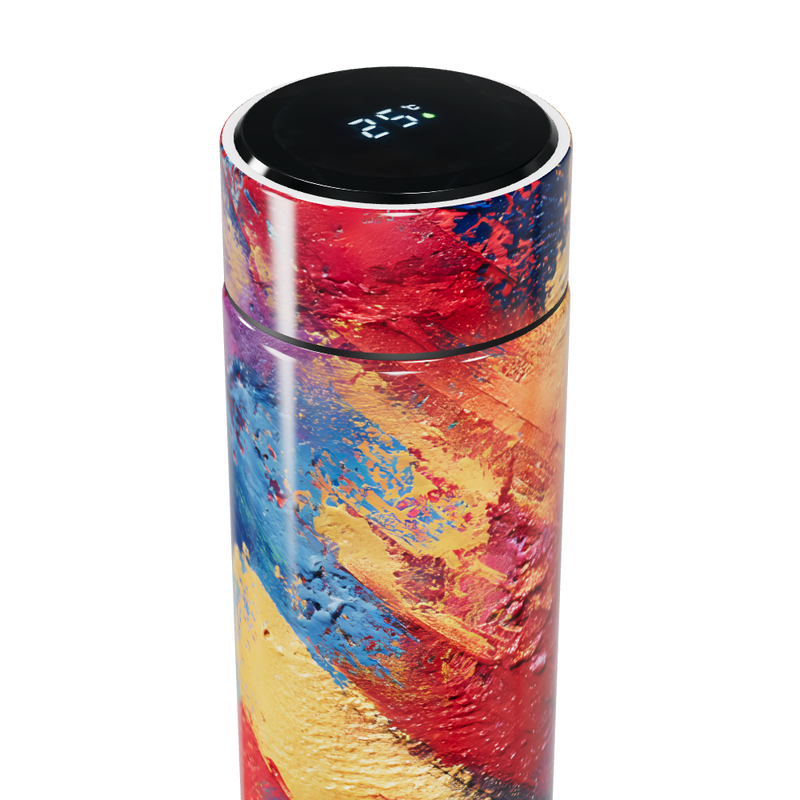 Garrafa Térmica Touch Estampa Colorida Inox