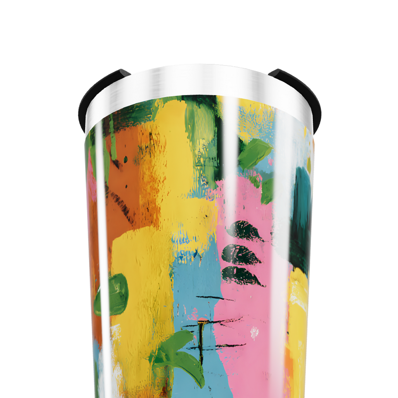 Copo Térmico - Estampa Abstrata Colorida