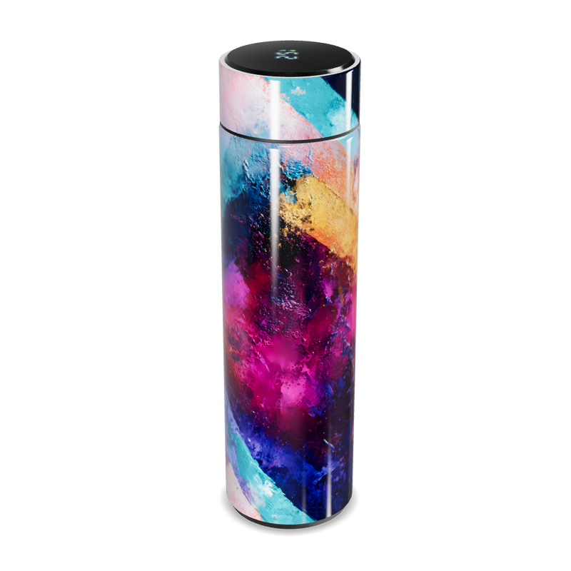 Garrafa Térmica Touch - Estampa Abstrata Colorida