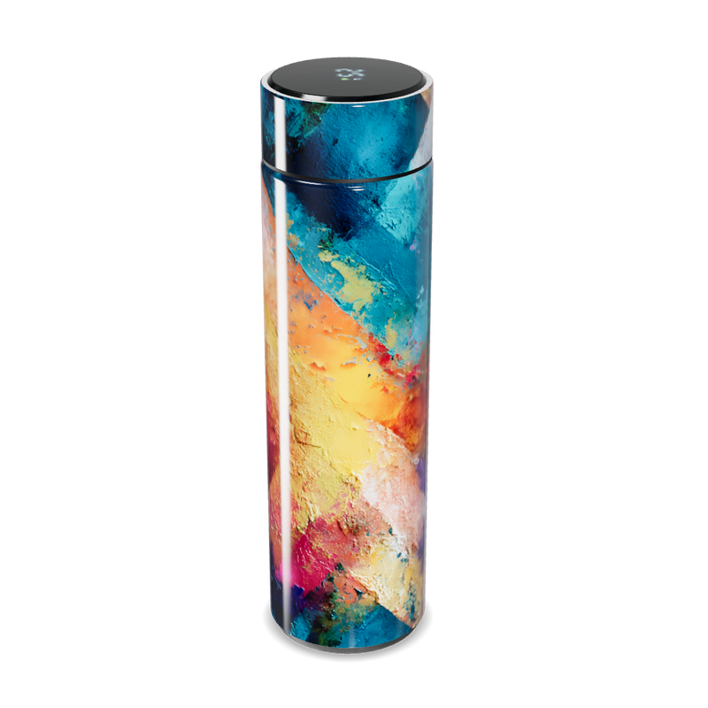 Garrafa Térmica Touch - Estampa Abstrata Colorida