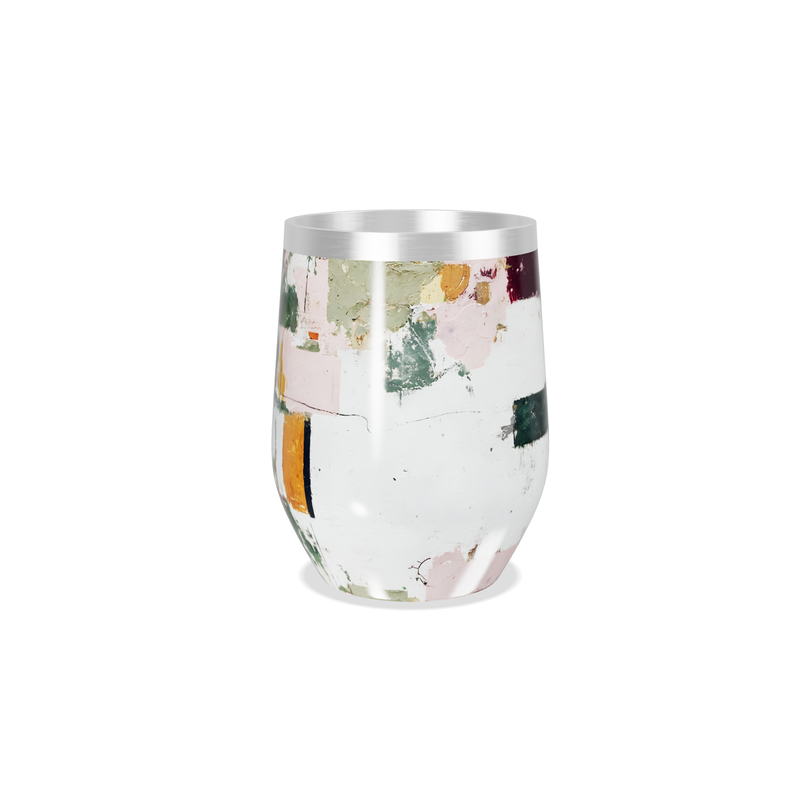 Copo Térmico Slim - Estampa Abstrata Colorida