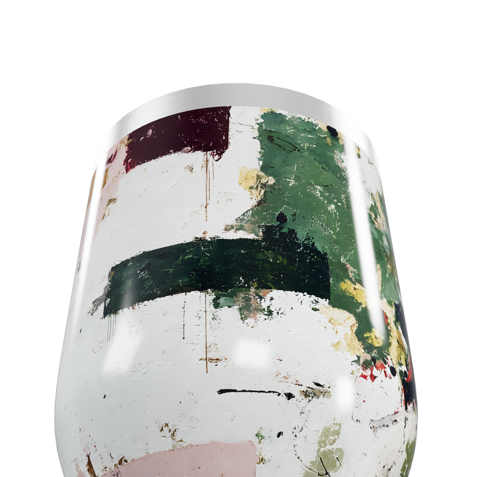 Copo Térmico Slim - Estampa Abstrata Colorida