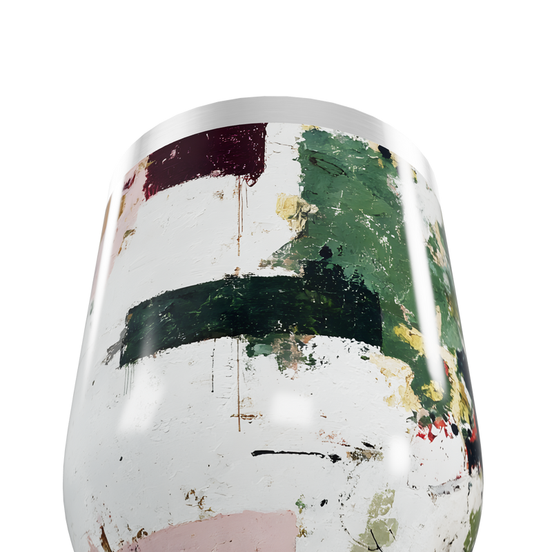 Copo Térmico Slim - Estampa Abstrata Colorida