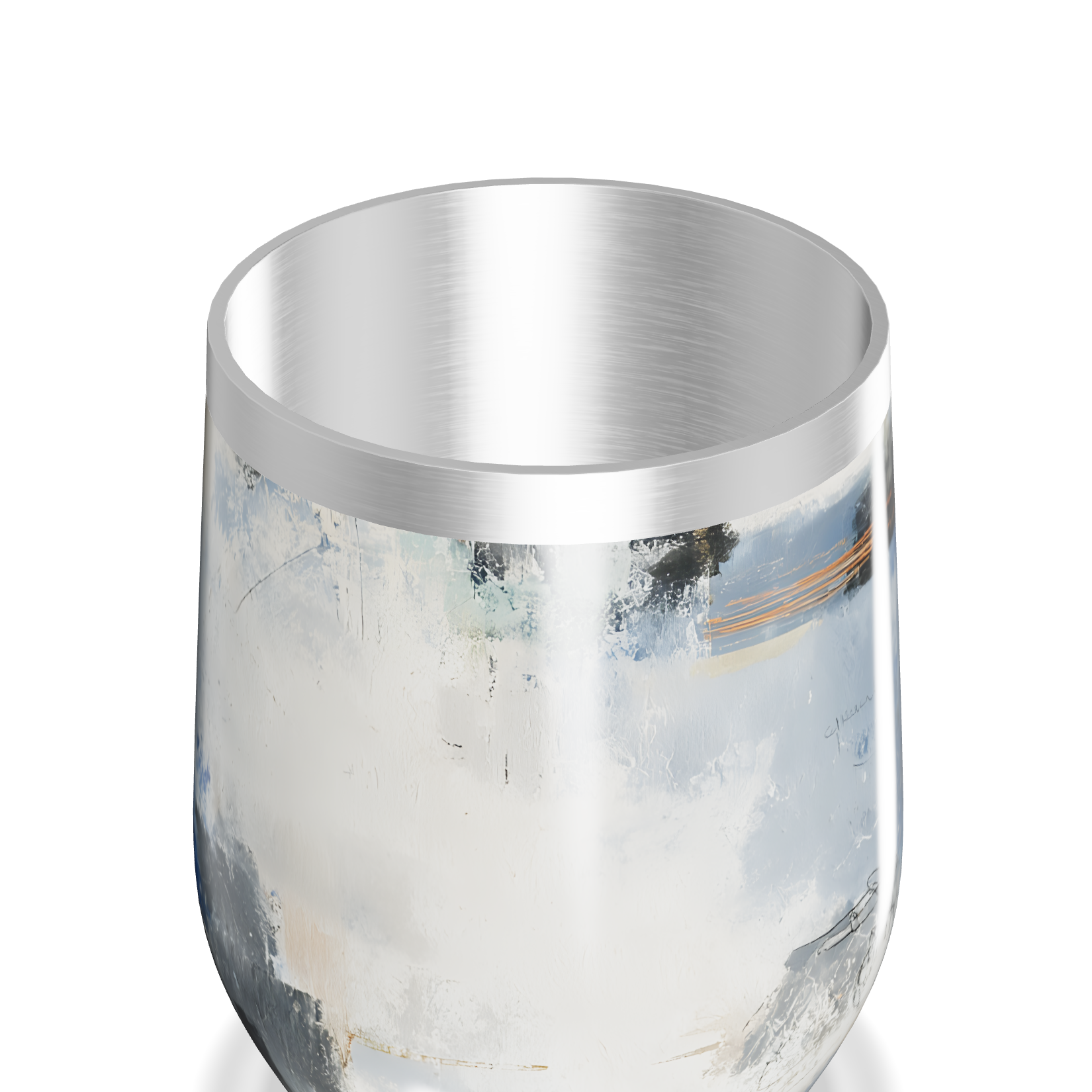 Copo Térmico Slim - Aço Inox Estampa Abstrata