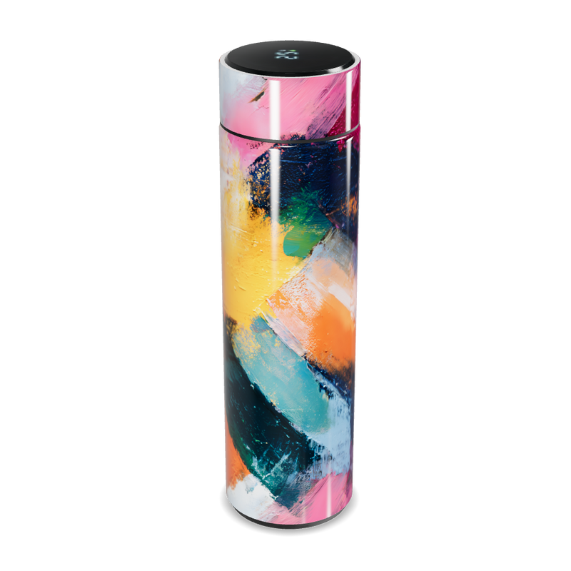 Garrafa Térmica Touch - Estampa Abstrata Colorida