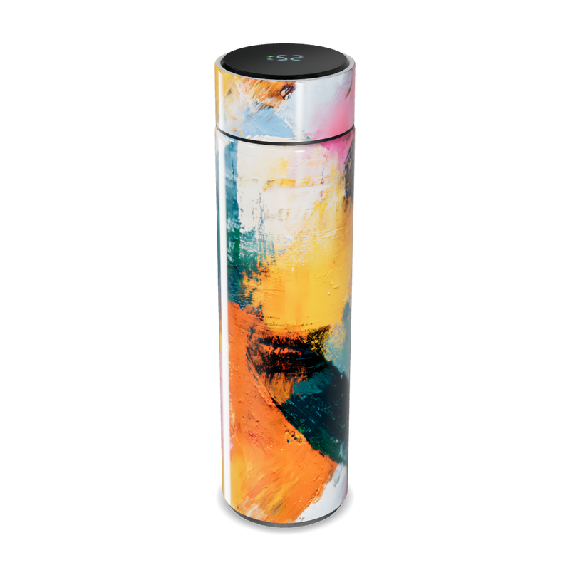 Garrafa Térmica Touch - Estampa Abstrata Colorida