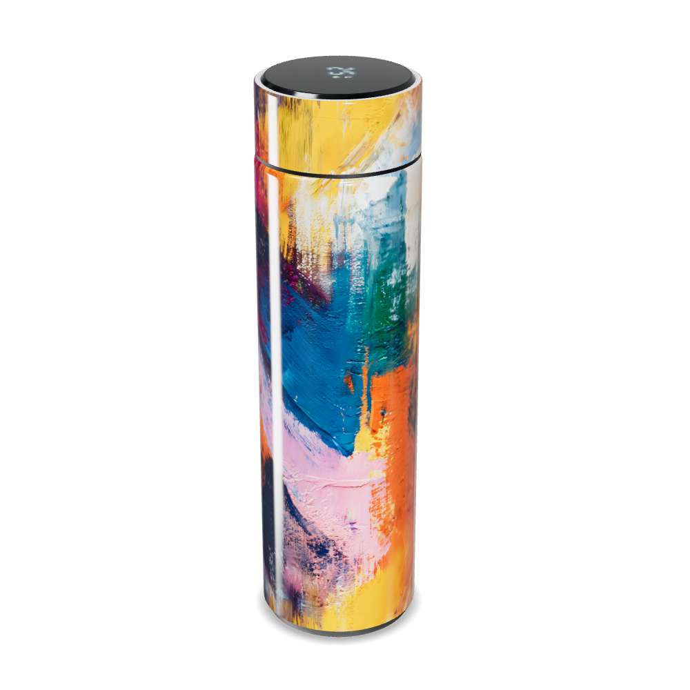 Garrafa Térmica Touch - Estampa Abstrata Colorida