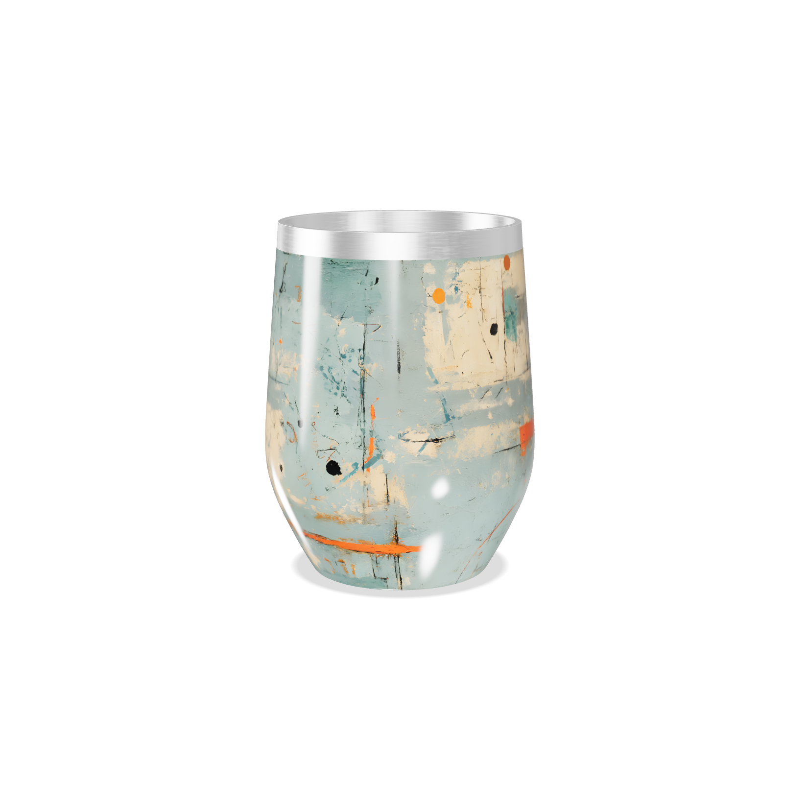 Copo Térmico Slim - Estampa Abstrata Colorida