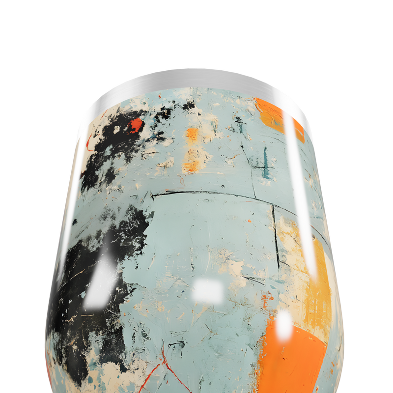 Copo Térmico Slim - Estampa Abstrata Colorida