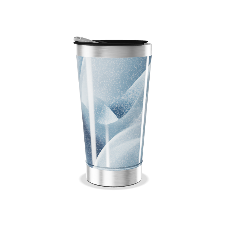 Copo Térmico - Azul com Tampa Prata