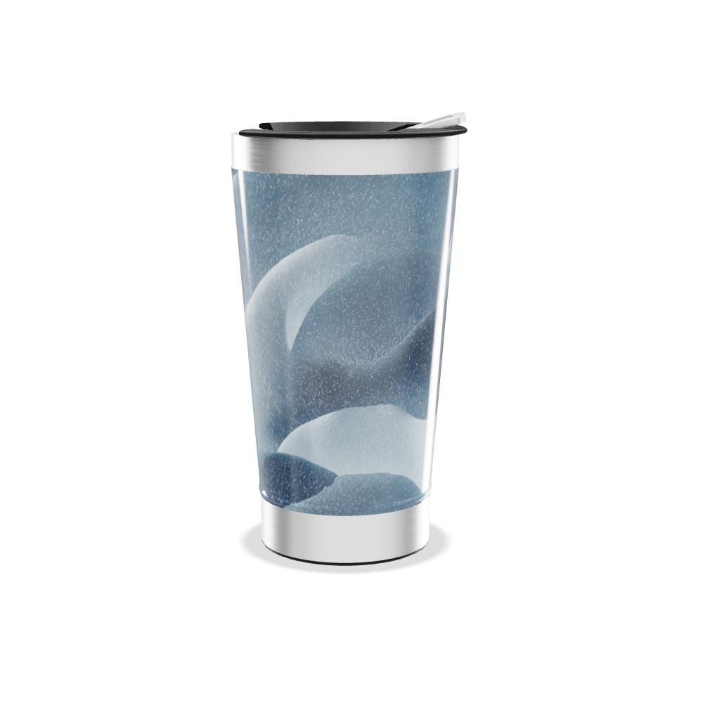 Copo Térmico - Azul com Tampa Prata