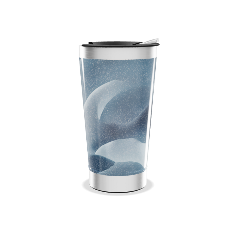 Copo Térmico - Azul com Tampa Prata