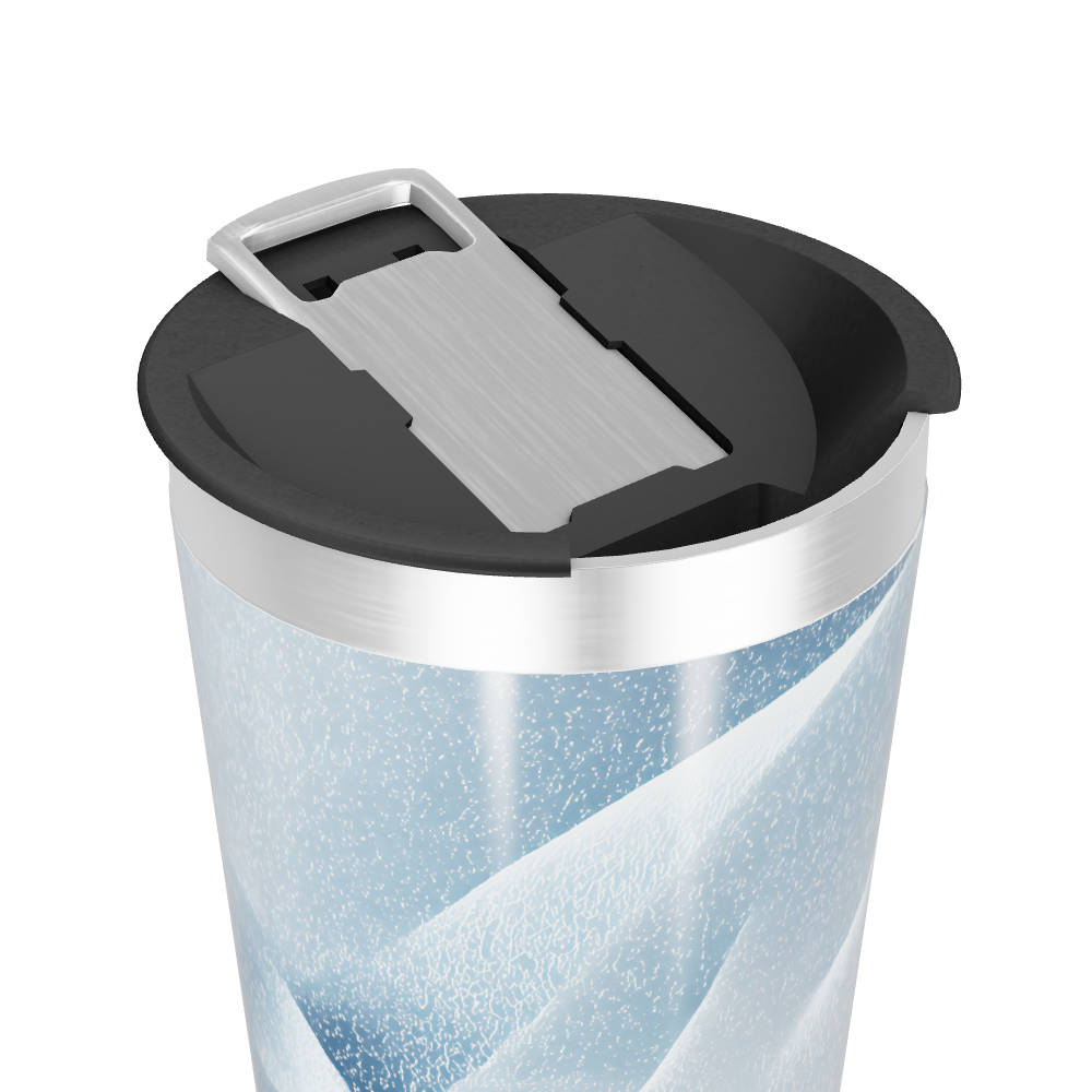 Copo Térmico - Azul com Tampa Prata