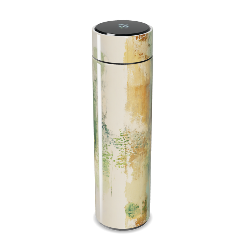 Garrafa Térmica Touch - Pintura Verde Abstrata