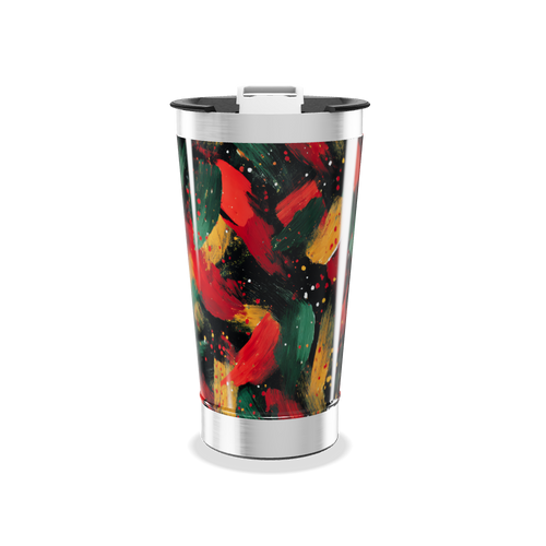 Copo Térmico - Estampa Colorida Abstrata