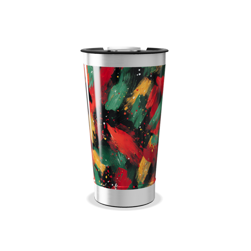 Copo Térmico - Estampa Colorida Abstrata