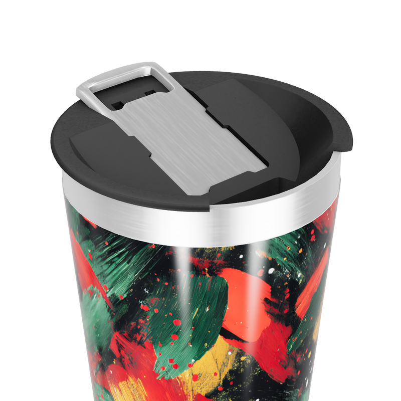 Copo Térmico - Estampa Colorida Abstrata