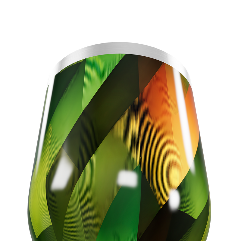 Copo Térmico Slim - Estampa Geométrica Colorida