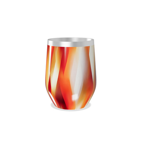 Copo Térmico Slim - Estampa Laranja Aço Inox