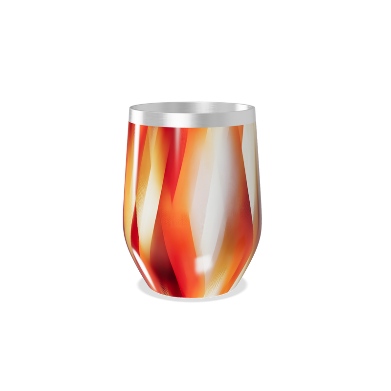 Copo Térmico Slim - Estampa Laranja Aço Inox