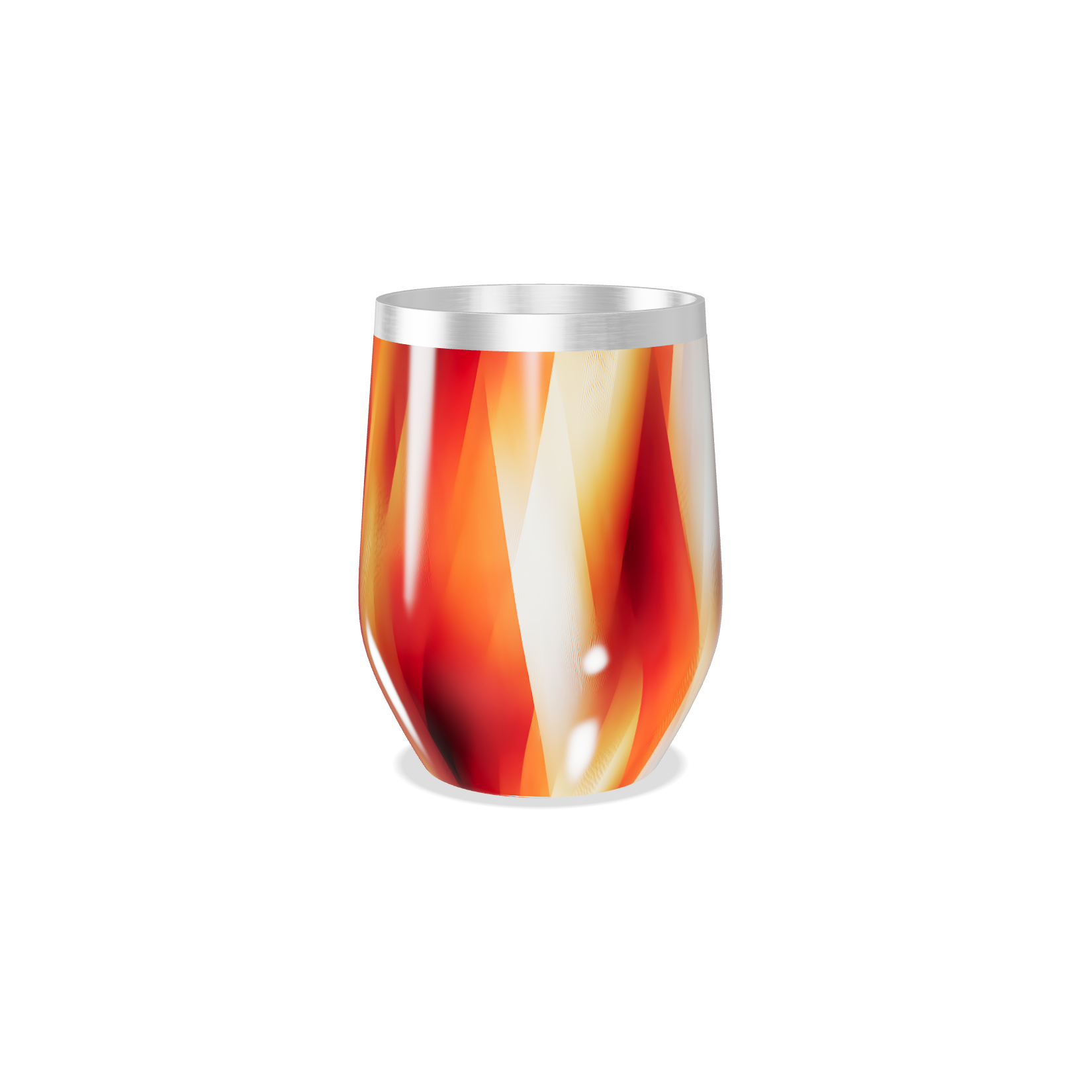 Copo Térmico Slim - Estampa Laranja Aço Inox