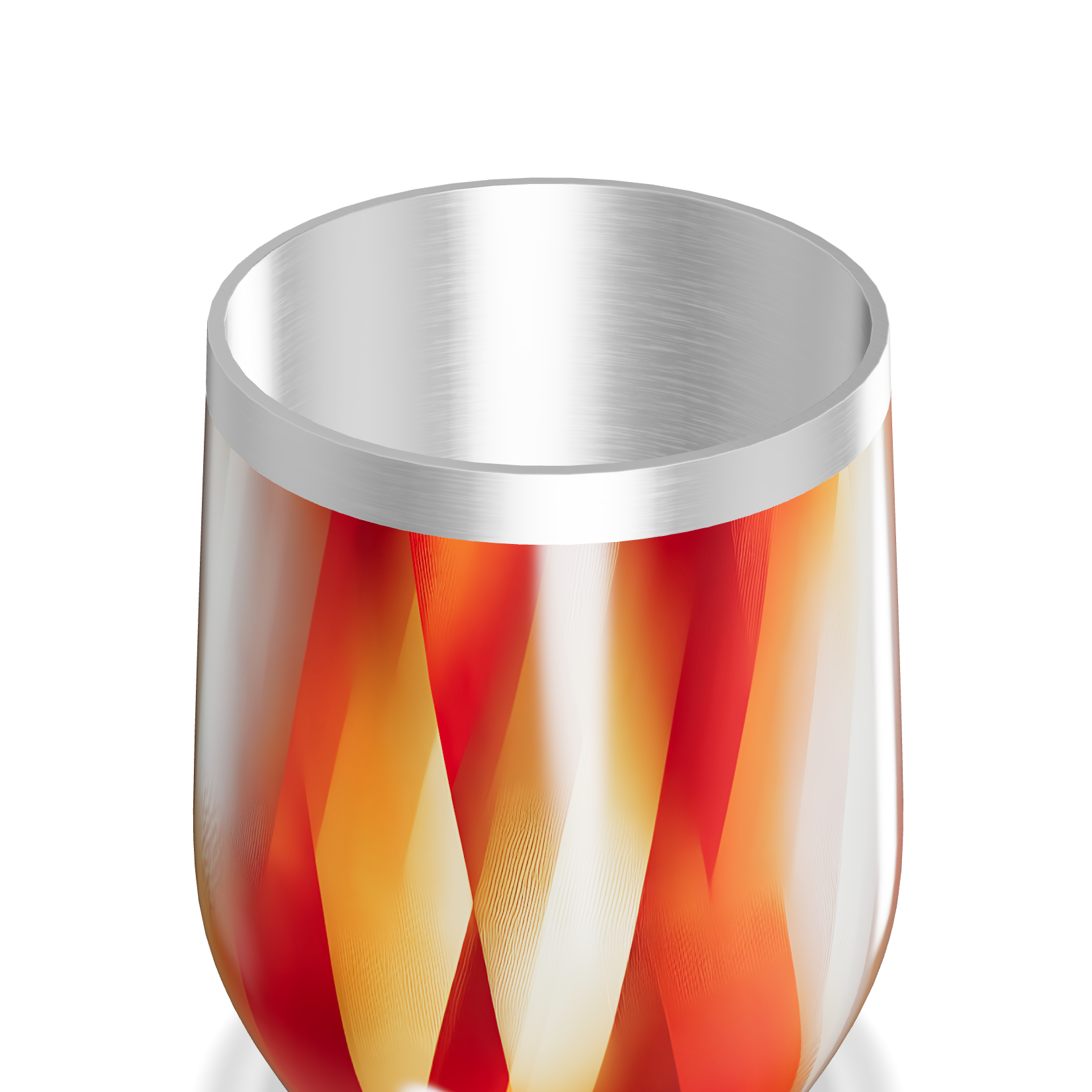 Copo Térmico Slim - Estampa Laranja Aço Inox