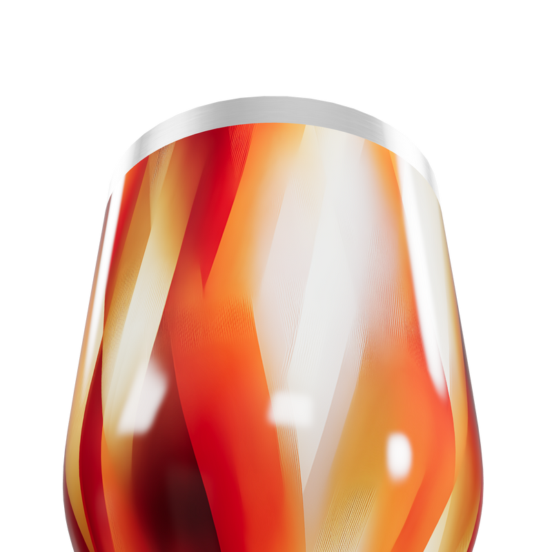 Copo Térmico Slim - Estampa Laranja Aço Inox